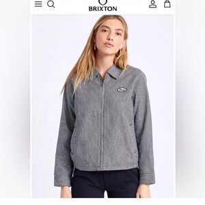 Brixton Black and White Lightweight Shirt Jacket